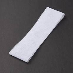 Blanc Rubans de maille déco en polyester, tissu de tulle pour la confection de vêtements, blanc, 3 pouces (75 mm)