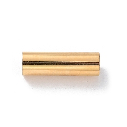 Echt 14 k vergoldet 304 Magnetverschlüsse aus Edelstahl mit Klebeenden, cloumn, echt 14 k vergoldet, 16x5 mm, Bohrung: 3.2 mm