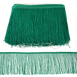 Морско-зеленый Полиэстеровые кисточки, аксессуары для одежды, цвета морской волны, 150~152 мм