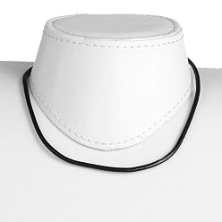 Черный Коровья кожа ожерелье шнура решений, с 304 фурнитурой из нержавеющей стали, чёрные, 15.7 дюйм