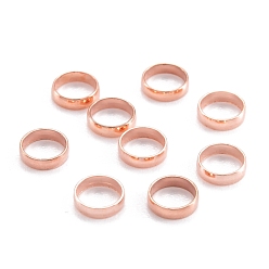 Розовое Золото 304 нержавеющей стали связывающий кольца, Кольцевая форма, розовое золото , 5.5x1.5 мм