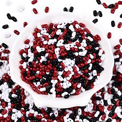 (52) Непрозрачная лаванда Непрозрачные акриловые бусины, арахис, разноцветные, 6.5x4x3 мм, отверстие : 1.5 мм, Около 9998 шт / 500 г