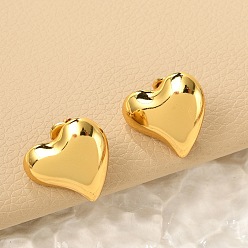 Золотой 304 Серьги из нержавеющей стали, золотые, 19.5x20.5 мм