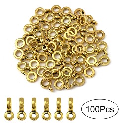 Античное Золото 60шт. тибетские трубчатые дужки, без свинца и без кадмия, античное золото , 6.5x2 мм, отверстие : 2 мм, внутренний диаметр: 3 мм