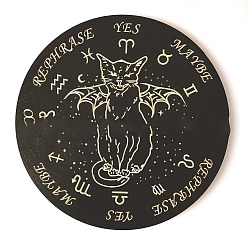 Плоский Круглый Деревянная маятниковая доска, биолокация гадальная доска, для колдовства принадлежности для викканского алтаря, 250 мм