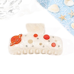 Папайя Оранжевый Акриловые заколки для волос с узором в виде когтей, аксессуары для волос для женщин и девочек, papayawhip, 50x105 мм