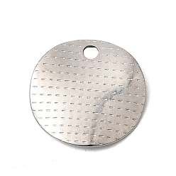 Нержавеющая Сталь Цвет 304 прелести нержавеющей стали, плоско-круглые, с амбоссом, цвет нержавеющей стали, 12x0.5 мм, отверстие : 1.5 мм