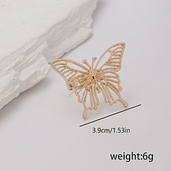 Золотой Модные кольца-бабочки из сплава для женщин, аксессуар для вечеринки, праздничный подарок, золотые