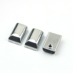 Платина Застежка-молния для сумки из сплава, аксессуары для замены хвоста молнии сумки, прямоугольные, платина, 1.6x1x0.9 см