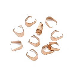 Розовое Золото 304 из нержавеющей стали оснастки на поруки, розовое золото , 9.5x5 мм