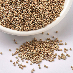 (DB1152) Гальванический Полуматовый Шампанскый Бусины miyuki delica, цилиндр, японский бисер, 11/0, (дБ 1152) шампанское оцинкованное полузамороженное, 1.3x1.6 мм, Отверстие: 0.8 мм, о 2000 шт / бутылка, 10 г / бутылка