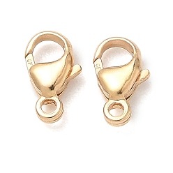 Real 14K Gold Filled 1/20 14застежки-карабин с золотым напылением, желтое золото с покрытием, real 14 k золото заполнено, 9x5.5x2.5 мм, отверстие : 1.2 мм