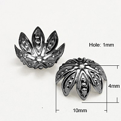 Черный Цвет Металла Железный шарик крышки, металлический черный , 10x4 мм