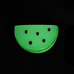 Лимон Украшение для витрины из светящейся смолы в виде кусочков фруктов, для украшения рабочего стола домашнего офиса, светится в темноте, лимон, 31x48.5x5.5 мм