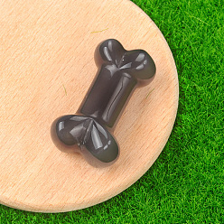 (946F)Морозный цвет внутри  Жонкиль / Непрозрачная зеленая подкладка Резные статуэтки из заживляющей кости из натурального серого агата, Украшения из камня с энергией Рейки, 34x20x10~14 мм