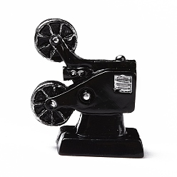 Black Retro Resin Display Decoration, for Home Decoration, Photographic Prop, Dollhouse Accessories, Projector, Black, 34x31x15mm