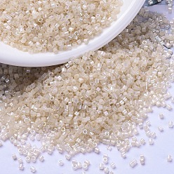 (DB1874) Окрашенный Бледно-абрикосовый AB с Шелковым Внутри Бусины miyuki delica, цилиндр, японский бисер, 11/0, (дБ 1874) шелк внутри окрашенного бледно-абрикосового о, 1.3x1.6 мм, отверстия: 0.8 мм, около 10000 шт / мешок, 50 г / мешок