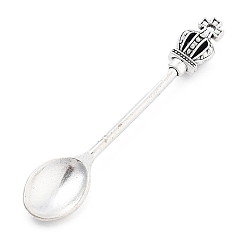 Посуда Подвески из сплава , ложечные талисманы, ложка, 56x10.5x6 мм, отверстие : 1.2 мм