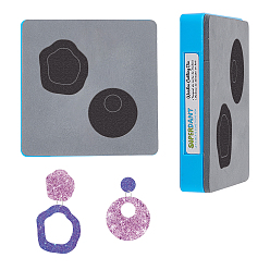 Круглые 1 шт. штампы для резки дерева, Со сталью, для diy scrapbooking / фотоальбом, декоративная тисняющая бумажная карточка, изготовление изделий из кожи, круглые, 100x100x9 мм