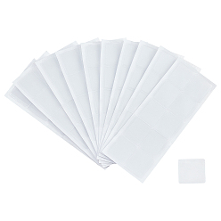 Белый Прямоугольные сумки для ювелирных изделий из пвх, для ожерелья отображает сумку, белые, 22x8.5x0.06 см