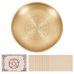 Constellation 1ПК 201 подсвечник из нержавеющей стали, плоско-круглые, золотые, созвездие, 14.1x1.1 см, Внутренний диаметр: 13.5 cm