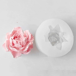 Белый Силиконовые формы для свечей, цветок, белые, 70x33 мм