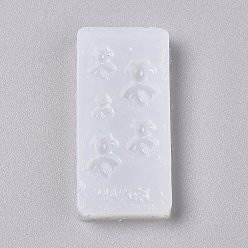 White Silicone Molds, Resin Casting Molds, For UV Resin, Epoxy Resin Jewelry Making, Goldfish, White, 40x19x5mm