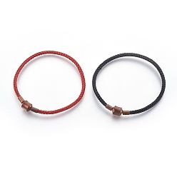 (52) Непрозрачная лаванда Изготовление браслета в европейском стиле из стальной проволоки, с 316 хирургическими кламмерами из нержавеющей стали, разноцветные, 8-1/8 дюйм (20.7 см) x 3.5 мм