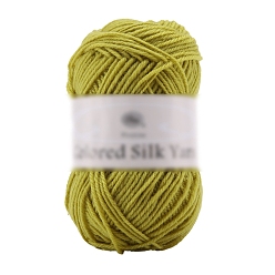 Желто-Зеленый Полиэфирная пряжа для свитера и шапки, для вязания крючком принадлежности, желто-зеленый, 2 мм, около 94.05 ярдов (86 м) / моток