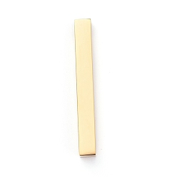 Golden Ion Plating(IP) 304 Stainless Steel Pendants, Rectangle/Bar, Golden, 40x5x5mm, Hole: 3mm