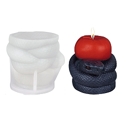 Белый Силиконовые формы для свечей своими руками, формы для литья смолы, змея, белые, 90x100x93 мм