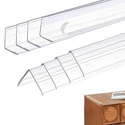 Прозрачный Пластиковый самоклеящийся настенный защитный уголок, угловой защитник, прозрачные, 407x29.5x17.5 мм