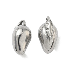 Mango 304 подвески из нержавеющей стали, фруктовое очарование, манго, 12x7x6.5 мм, отверстие : 1.2 мм