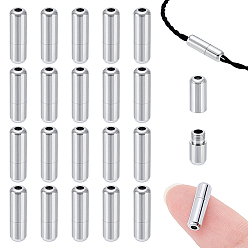 Платина 20 латунные винтовые застежки, колонка, платина, 13.5x4 мм, отверстие : 1.6 мм