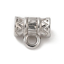 Нержавеющая Сталь Цвет Не тускнеет 304 дужка из нержавеющей стали, колонка, цвет нержавеющей стали, 7.5x8.5x4.5 мм, отверстия : 2.4 mm и 1.2 мм