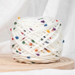 Разноцветный Хлопчатобумажные нити, для вязания спицами и крючком, красочный, 3.5 мм