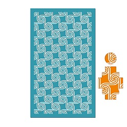 Flower Rectangle Polyester Screen Printing Stencil, for Painting on Wood, DIY Decoration T-Shirt Fabric, Flower, 15x9cm