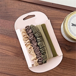 Темно-оливково-зеленый Связей ткани волос, темно-оливковый зеленый, Размер упаковки: 138x80x13 mm