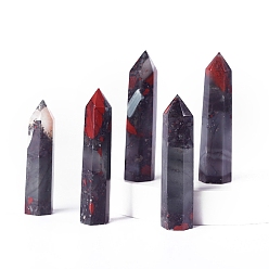 Африканский Нефрит Башня из натурального африканского нефрита, украшение для дома, исцеляющие каменные палочки, Декоры для медитации и терапии Рейки чакры, шестиугольная призма, 50~60 мм
