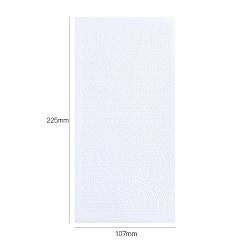 Белый Водонепроницаемые наклейки из ПВХ с буквами, самоклеящиеся наклейки, Украшение дневника для фотоальбома своими руками, белые, 225x107 мм