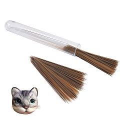 Chameau Moustaches d'animaux simulées en plastique pour feutrage à l'aiguille artisanal, chameau, 51x0.2mm, 250 pièces / kit