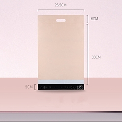 Фора Однотонные прямоугольные пластиковые самоклеящиеся упаковочные пакеты из полиэтилена, оранжевые, 44x25.5 см, 100 шт / комплект