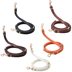 (52) Непрозрачная лаванда 5шт. 5 варианты, плечевой ремень из искусственной кожи, с поворотными застежками сплава, для замены ремней для мешков, золотые, разноцветные, 105~127.5x1.2 см, 1 шт / стиль