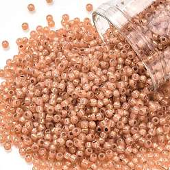 (2112) Silver Lined Milky Grapefruit Круглые бусины toho, японский бисер, (2112) молочный грейпфрут с серебряной подкладкой, 11/0, 2.2 мм, отверстие : 0.8 мм, Около 50000 шт / фунт