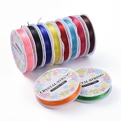 (52) Непрозрачная лаванда Эластичная кристальная нить, бисероплетение, для изготовления эластичного браслета, разноцветные, 0.7 мм, около 16.4 ярдов (15 м) / рулон