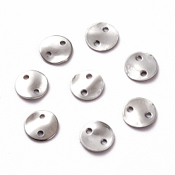 Платина Соединители латунные звенья, плоско-круглые, твист, платина, 6x0.8 мм, отверстие : 0.8 мм