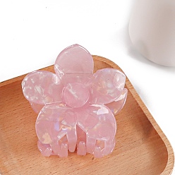 Фламинго Заколки для волос из пвх, цветок, фламинго, 76x74x65 мм