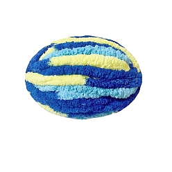 Разноцветный Супермягкая пряжа из полиэстера шенилл jumbo, для проектов украшения дома подушки-одеяла, сегмент окрашенный, красочный, 20 мм, около 29.53 ярдов (27 м) / моток