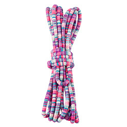 Темная Орхидея 5 резина с полиэстеровым эластичным шнуром, темные орхидеи, 1/4 дюйм (6 мм), около 5.47 ярдов (5 м) / комплект