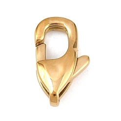 Золотой 316 нержавеющая сталь застежка когтя омара, золотые, 12x8x4 мм, отверстие : 1.4 мм
